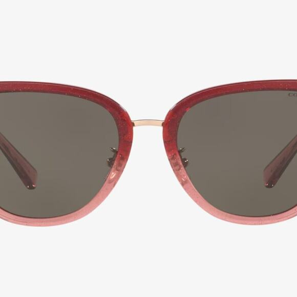 Coach HC8276 L1099 Women\'s Sunglasses Burgundy Pink Glitter Gradient Phantos main image 5